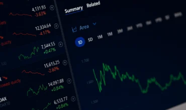 Forex broker trading platform showing live charts